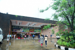 Exterior entrance facade of Kala Academy Goa